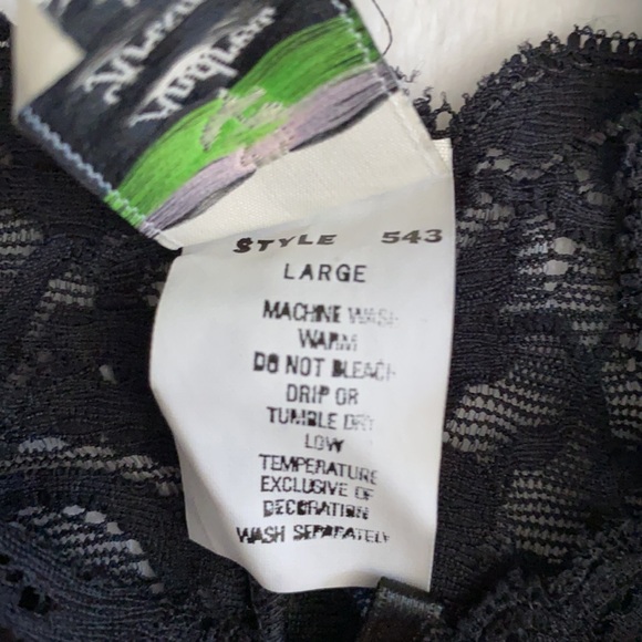 {VTG} Andrea Kristoff for Escanté | Lace Triangle Longline Bralette Bra 543 (L) - Picture 10 of 16